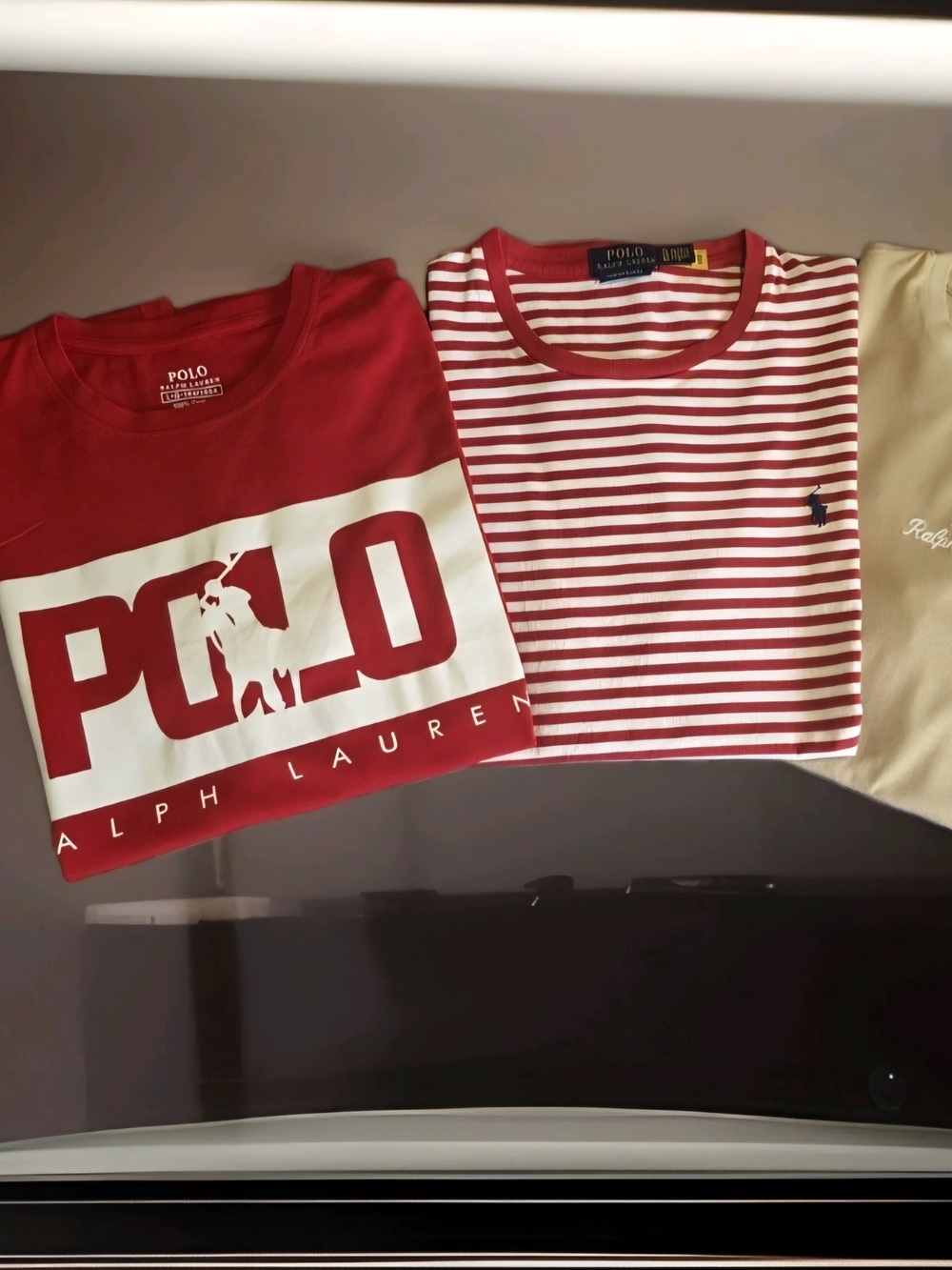 Polo by Ralph Lauren Kids' Beige Logo Crewneck T-Shirt - Picture 6 of 13